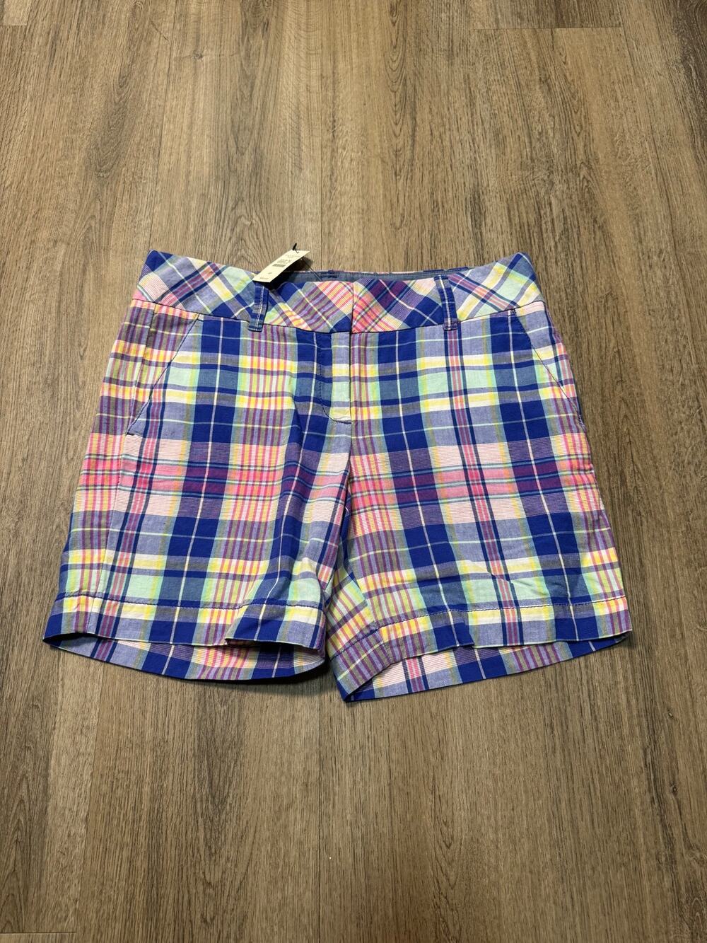 Talbots Women's Multicolor Plaid Cotton Shorts